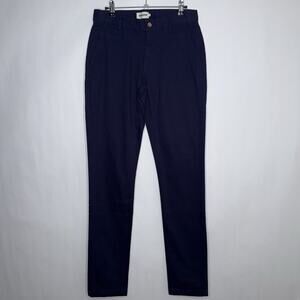 Taylor Stitch Men’s Flat Front Chino Pants Organic Cotton Slim Fit Blue Size 30